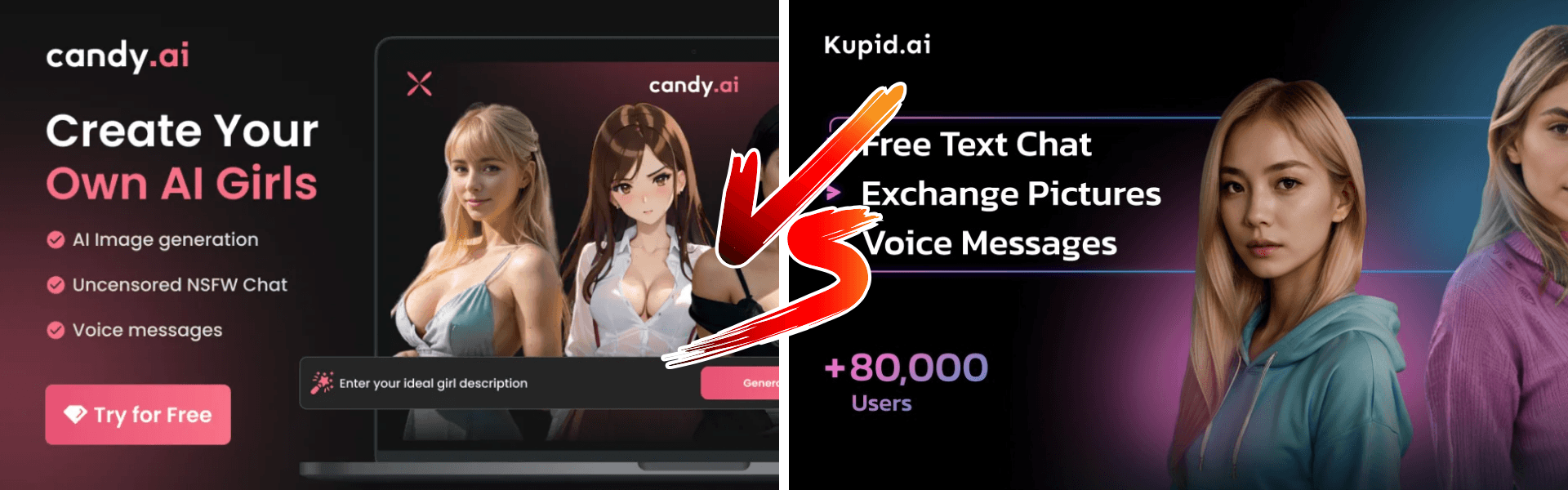 Read more about the article Candy Ai vs Kupid Ai